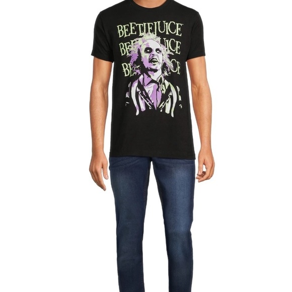 Beetle Juice Men's and Big Men's Graphic Tee with Short Sleeves - Picture 3 of 6